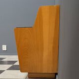 lowboard  with black glass top 1960s