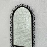 Vintage wrought iron mirror