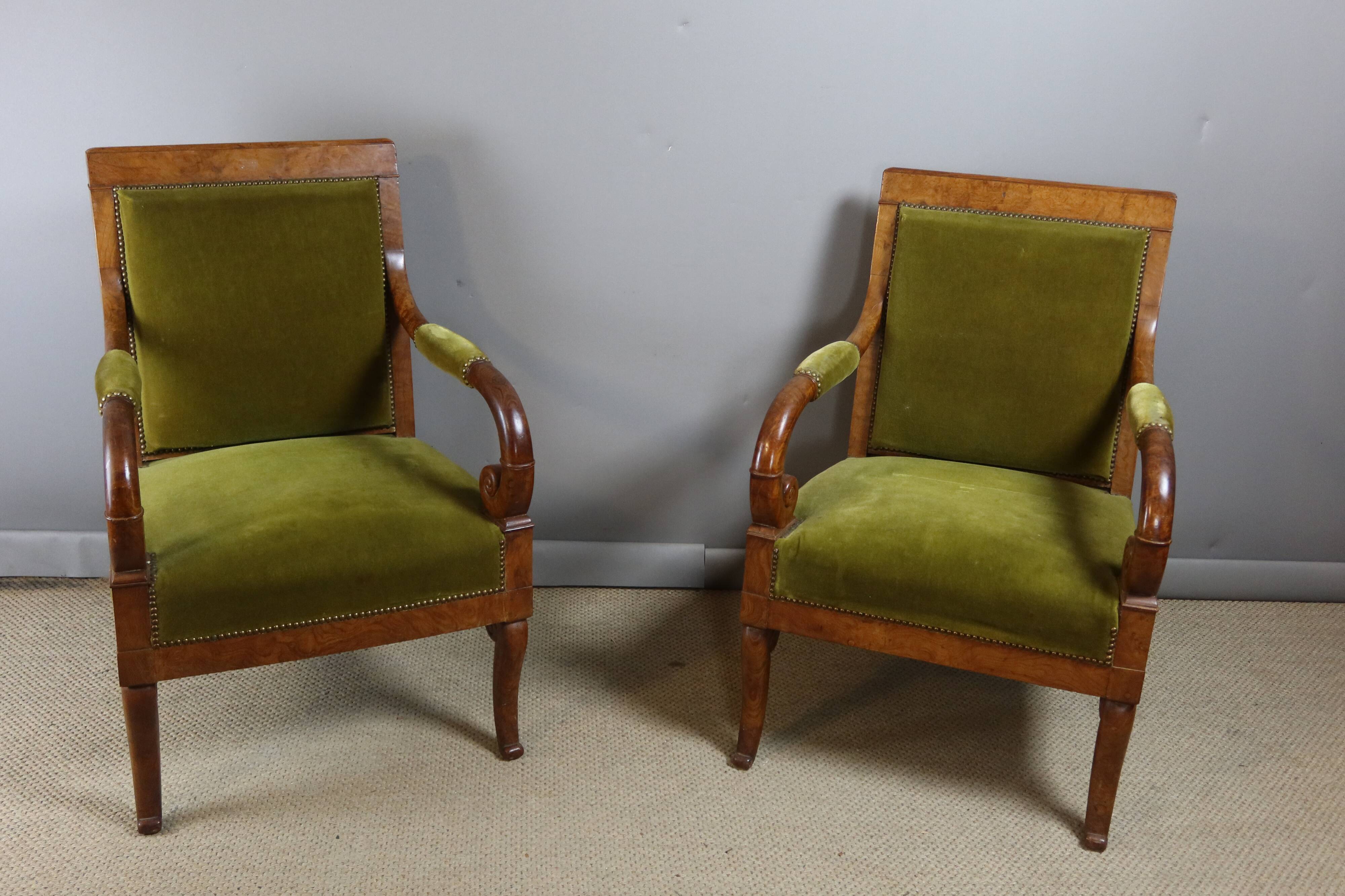 Restoration armchairs with crosses