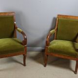 Restoration armchairs with crosses