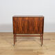 Mid-century rosewood bar with roller doors, Denmark, 1960s