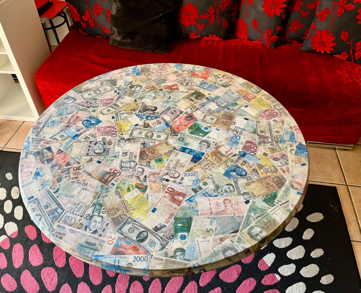 Industrial coffee table