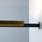 Pierre Disderot  golden postmodern sconce mod. 1065 from 1981