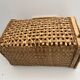Cage Cat carrier basket in wicker/rattan, vintage