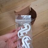 Wall coat rack 2 pads Kartell design vintage plastic white