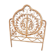 Peacock rattan headboard one person