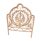 Peacock rattan headboard one person