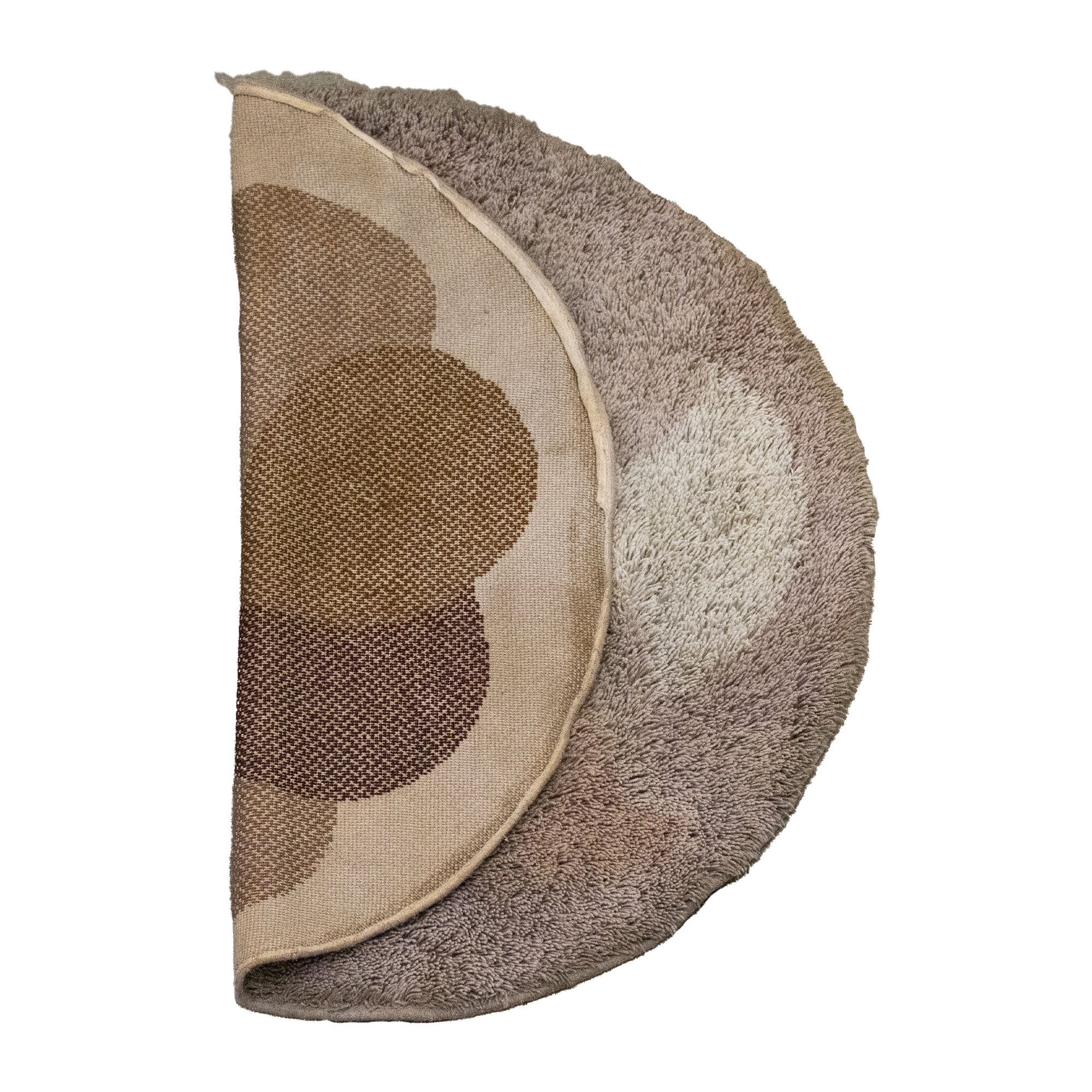 Brown Round "Flower" Desso Carpet