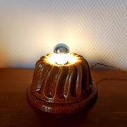 Lampe à poser moule à gâteaux en céramique