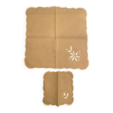 Serviettes brodées en deux tailles