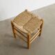 French Mid Century Wooden "N17" Stool by Charlotte Perriand, 1960s