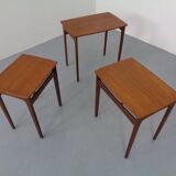 Danish Teak Nesting Tables, 1960s, Set of 3