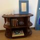 TV cabinet in a row with art deco wooden shelf