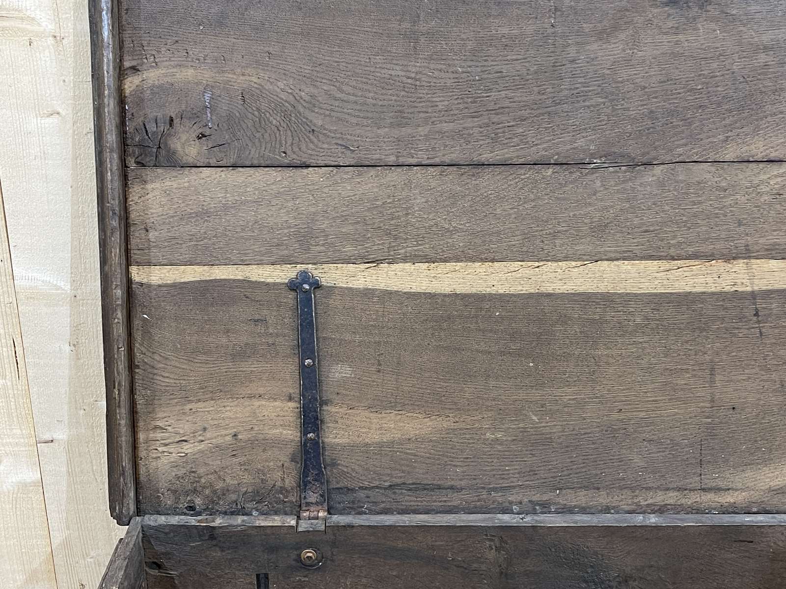 Chest of the seventeenth century in oak and fir