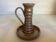 Iridescent ceramic rat cave candlestick