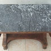 Restoration period mahogany console table