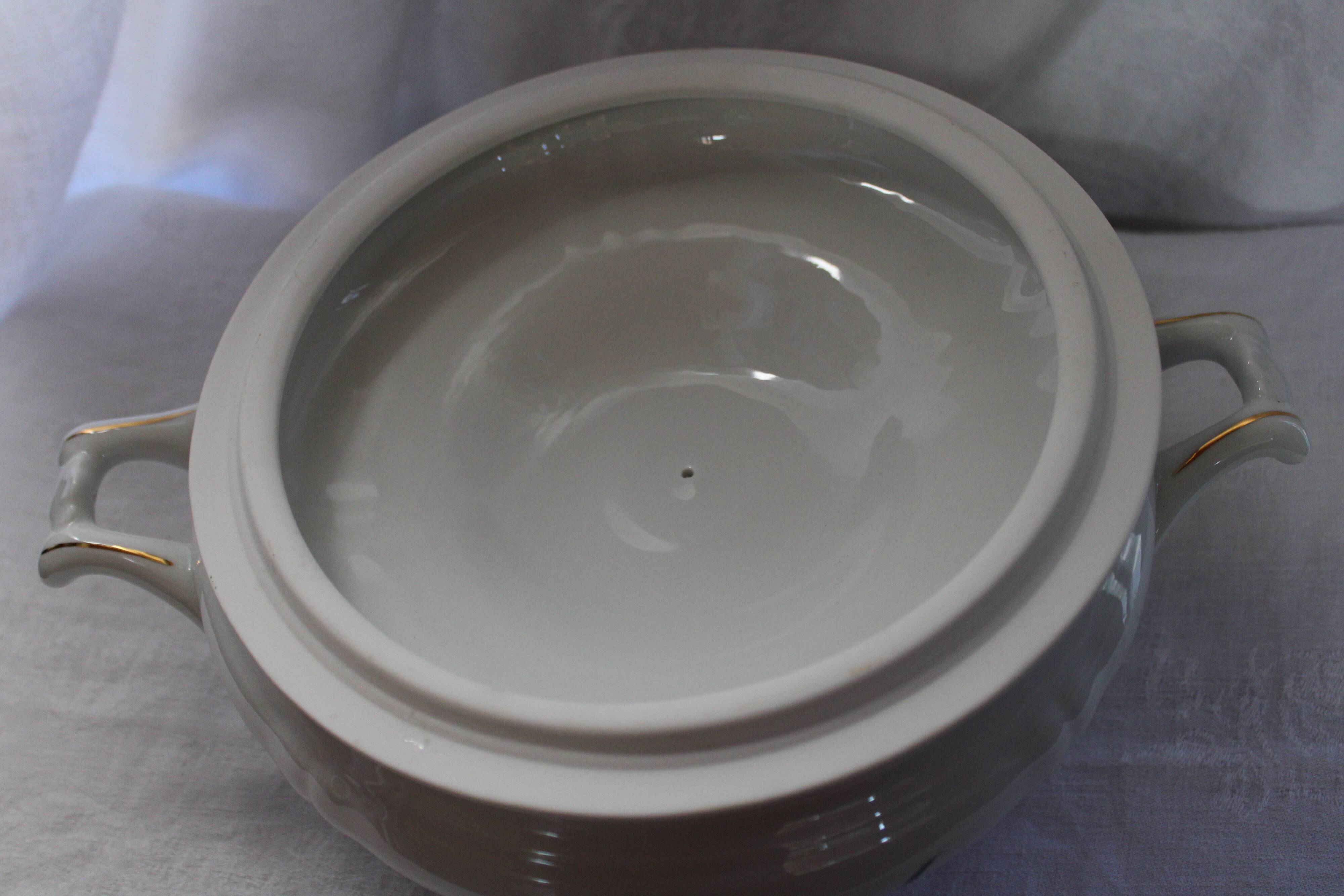 Soupière Légumier Décor épi de blé - Manufacture Royale - Porcelain