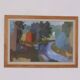 Original Swedish Oil on Panel – “House and Stream” by Pelle Nilsson, Dated