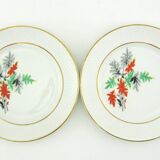 6 dinner plates - Orchies Moulin des Loups France - vintage 50s