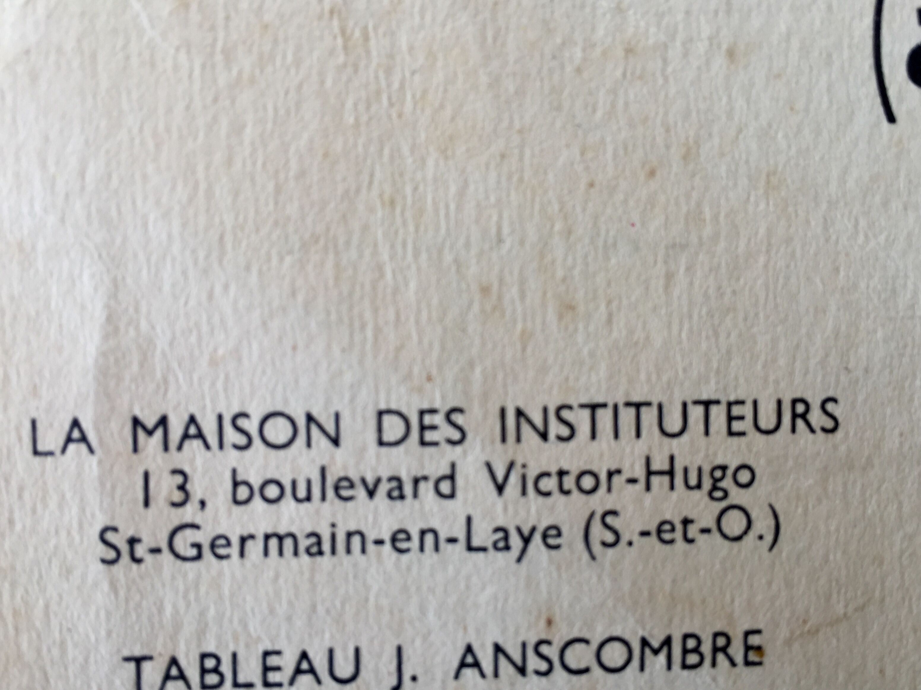 Poster pedagogical school 1960