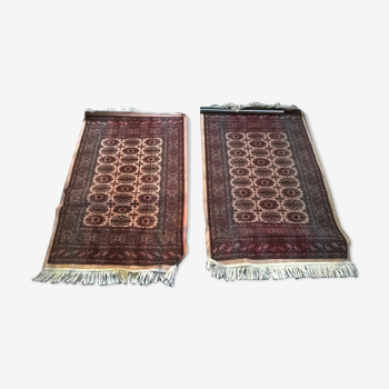Paire de tapis vintage 112 x 68 cm