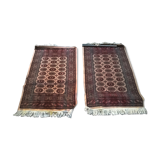 Pair of vintage carpets 112 x 68 cm