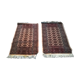 Pair of vintage carpets 112 x 68 cm