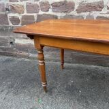 Large Alsatian farmhouse table 225 cm fir shade Merisier