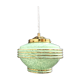 Vintage Globe art deco hanging in pale green Clichy glass.
