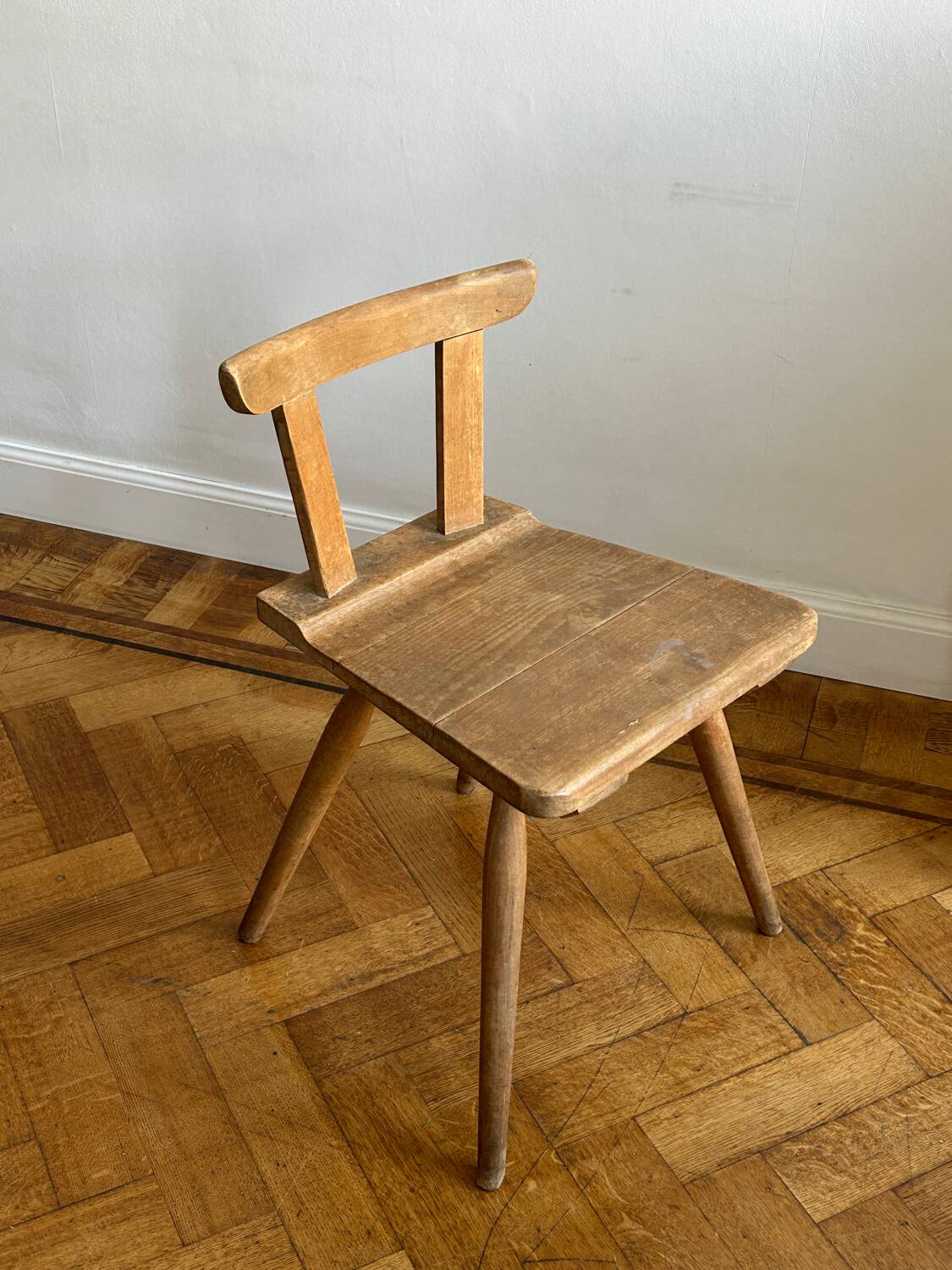 Set of 6 primitive folk art chairs