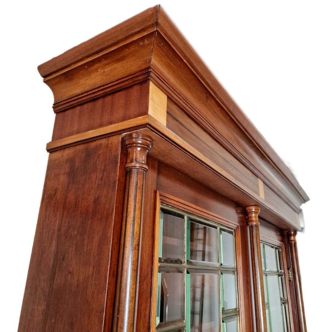 Armoire d’apothicaire Art Déco en acajou et marbre, 1909