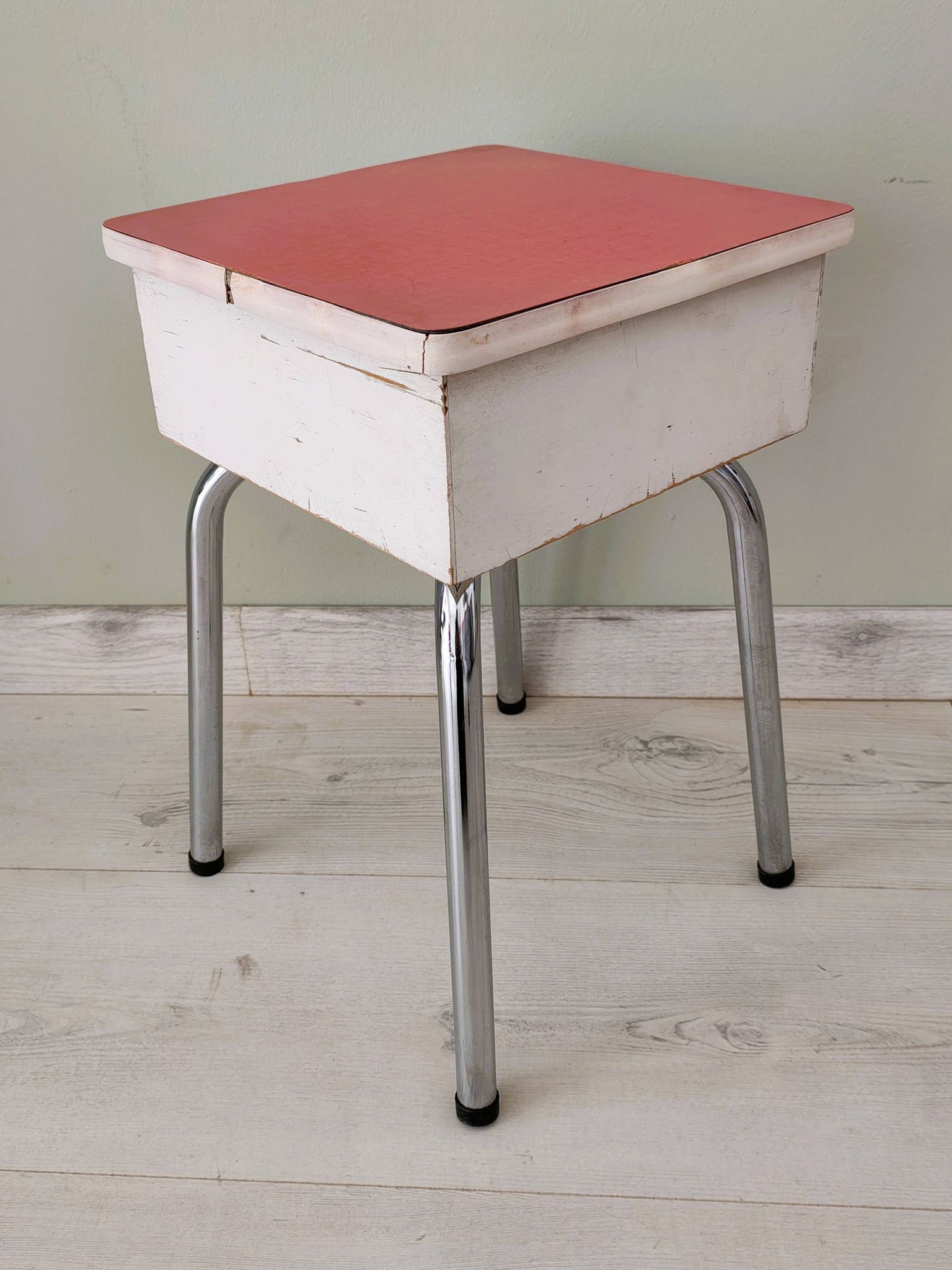 Vintage storage stool