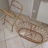 Basket rattan of the 60s