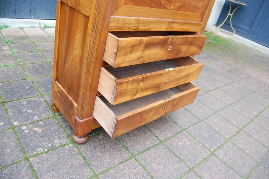 19th-century Louis Philippe walnut office secretary.