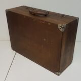 Valise ancienne en bois années 1960