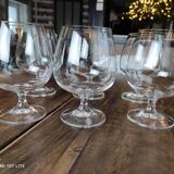 Set of 6 XXL crystal tasting wine glasses
