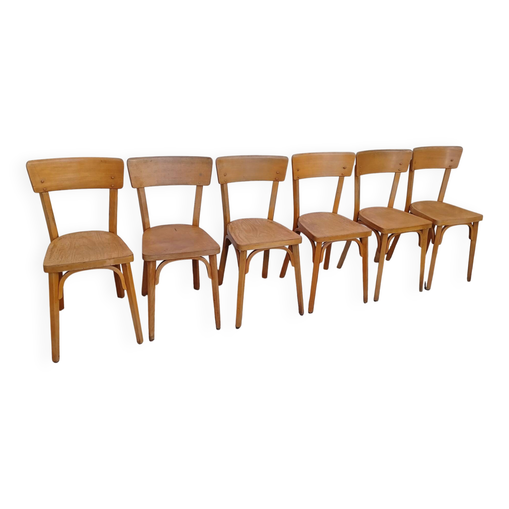 Lot de 6 chaises bistrot Baumann
