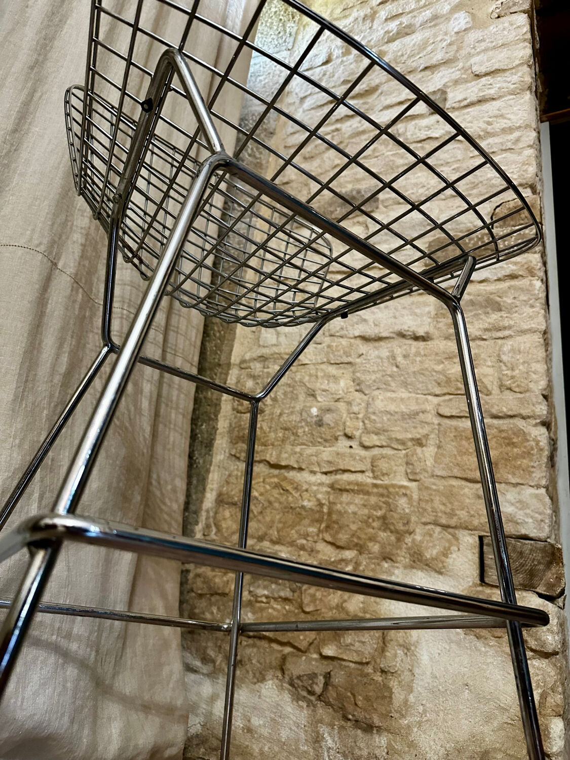 Chaise haute Harry Bertoia