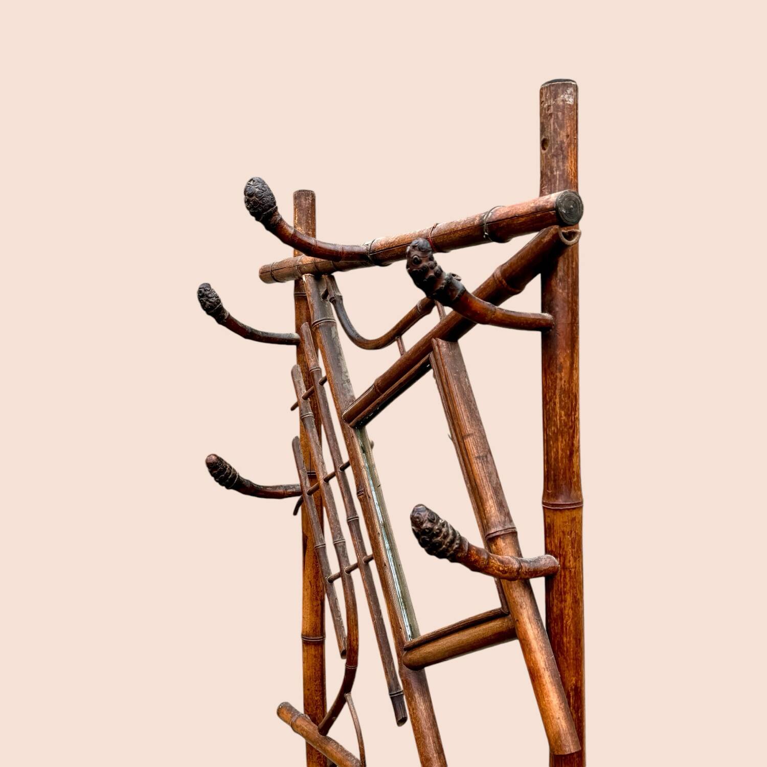 1900 bamboo coat rack