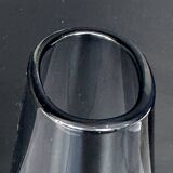 Scandinavian vintage grey glass vase