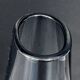 Vase en verre gris vintage scandinave