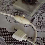 Elephant lamp tedd art deco marble base Clichy blue shade 4194