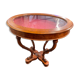 Table console avec vitrine de présentation