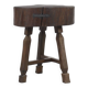 Table de ferme rustique antique en chêne Wabi Sabi ou table d'appoint