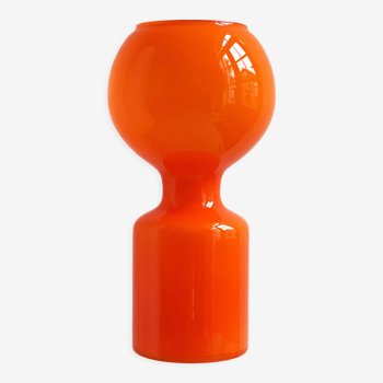 Lampe de table en verre orange par Jean-Paul Emonds-Alt pour Philips