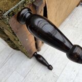 1930s, Danish 2-seater drop arm daybed/sofa, green furniture velour.