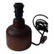 Small dark wooden lamp base
