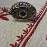 Quail salt shaker in metal Mauro Manetti style