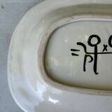 Rare plat du céramiste Jacques Pouchain année 50 céramique jaune Poet