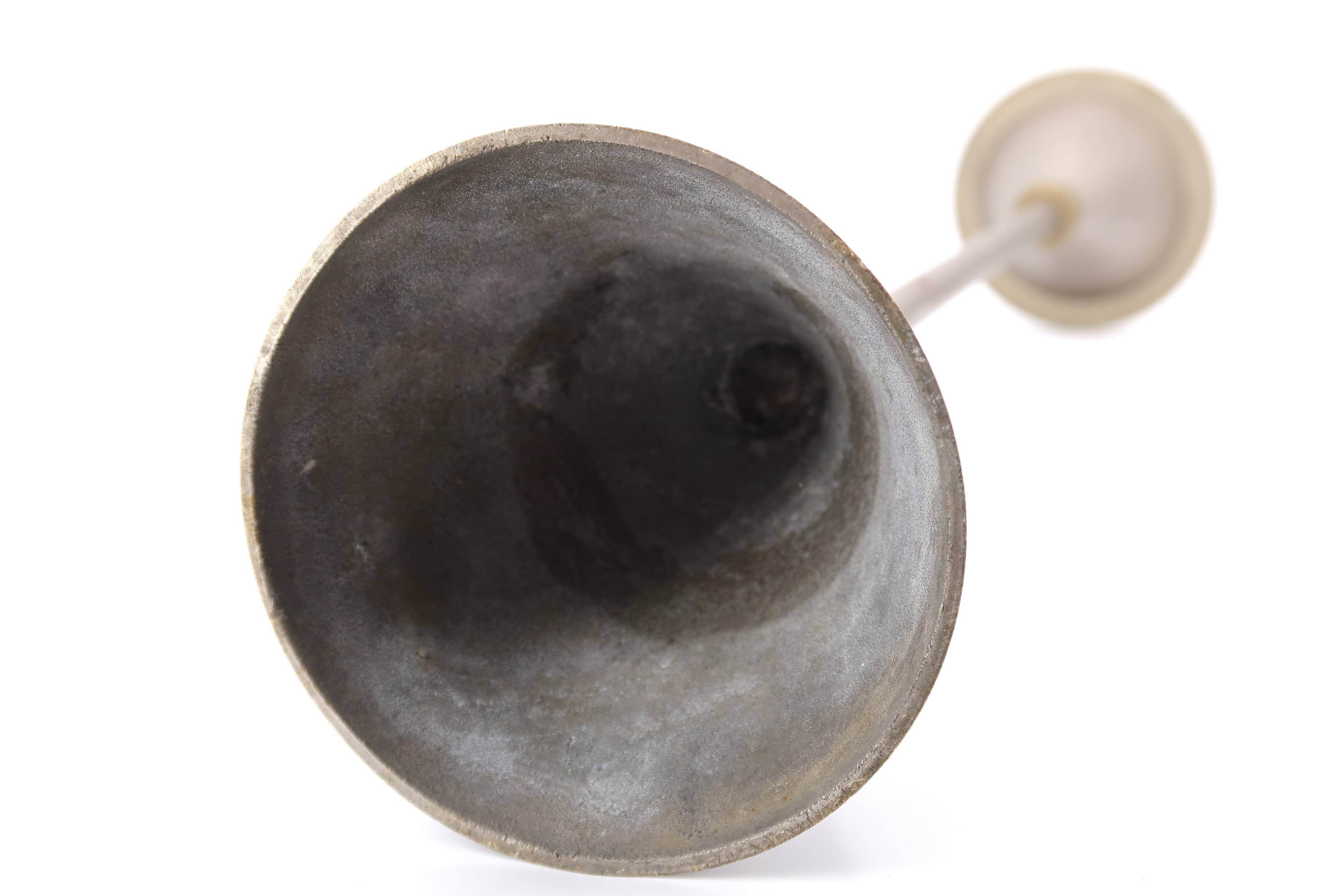 Giant brass candle holder by Christian de Beaumont, 70s